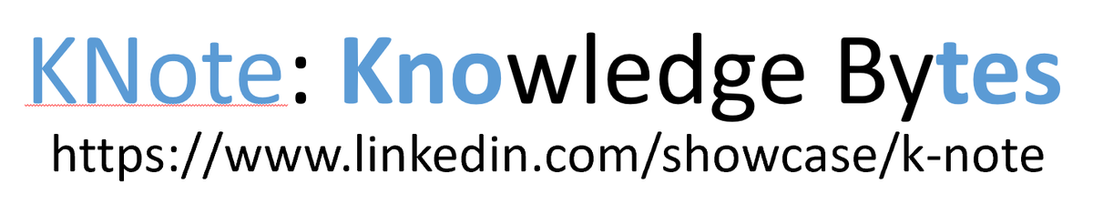 InfinitePartner's tweet image. #Knowledge #Bytes #Knotes Follow us on LinkedIn.