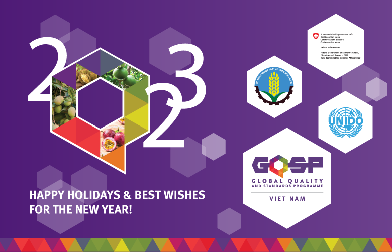 With 2022 winding down and 2023 right around the corner, Global Quality and Standards Programme <a href="/GqspVietnam/">GQSP Vietnam</a> wishes all of you a #MerryChristmas and a #HappyNewYear2023 filled with health, joy, and prosperity!