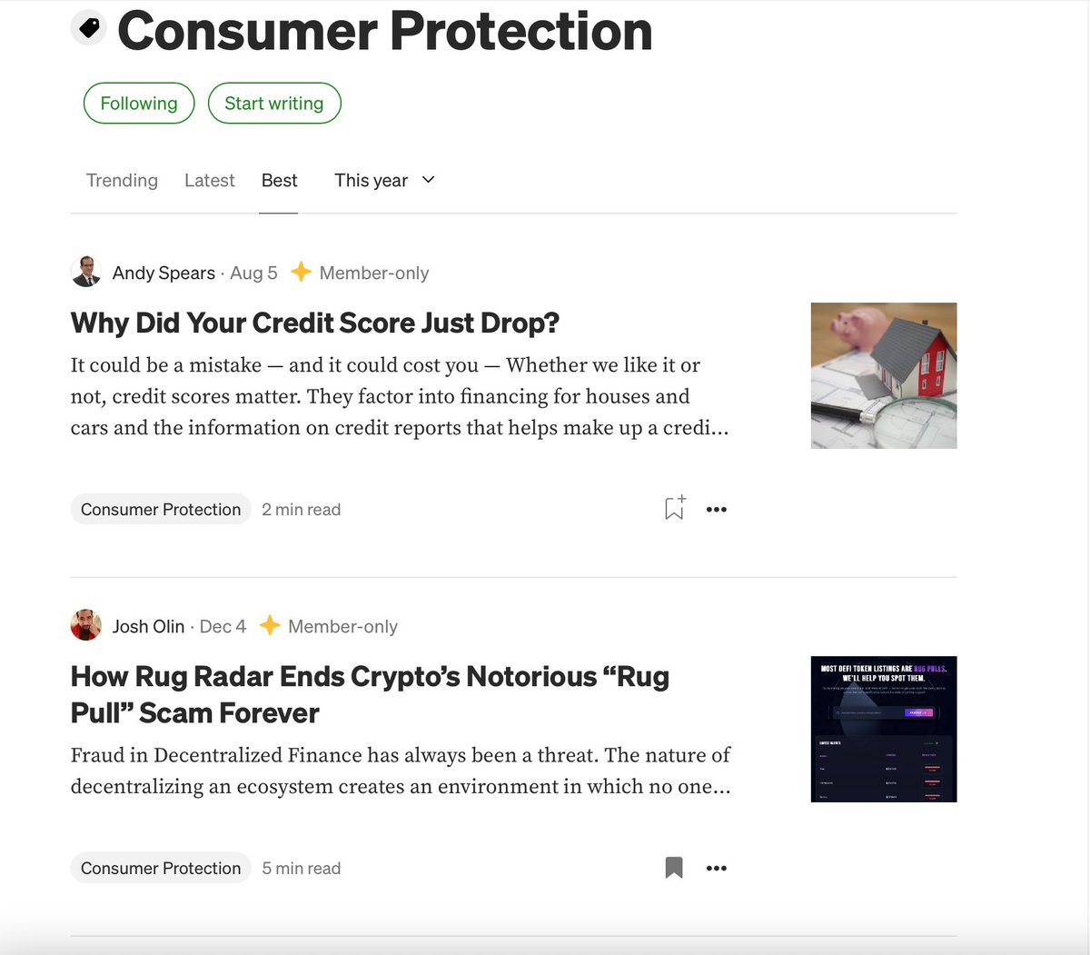 Rug_Radar's tweet photo. 🙏 Rug Radar is #2 on @Medium's Best Consumer Protection Stories of 2022!

Can read it here 👇
https://t.co/IemJfKyCaO https://t.co/sp1gbek2Ro