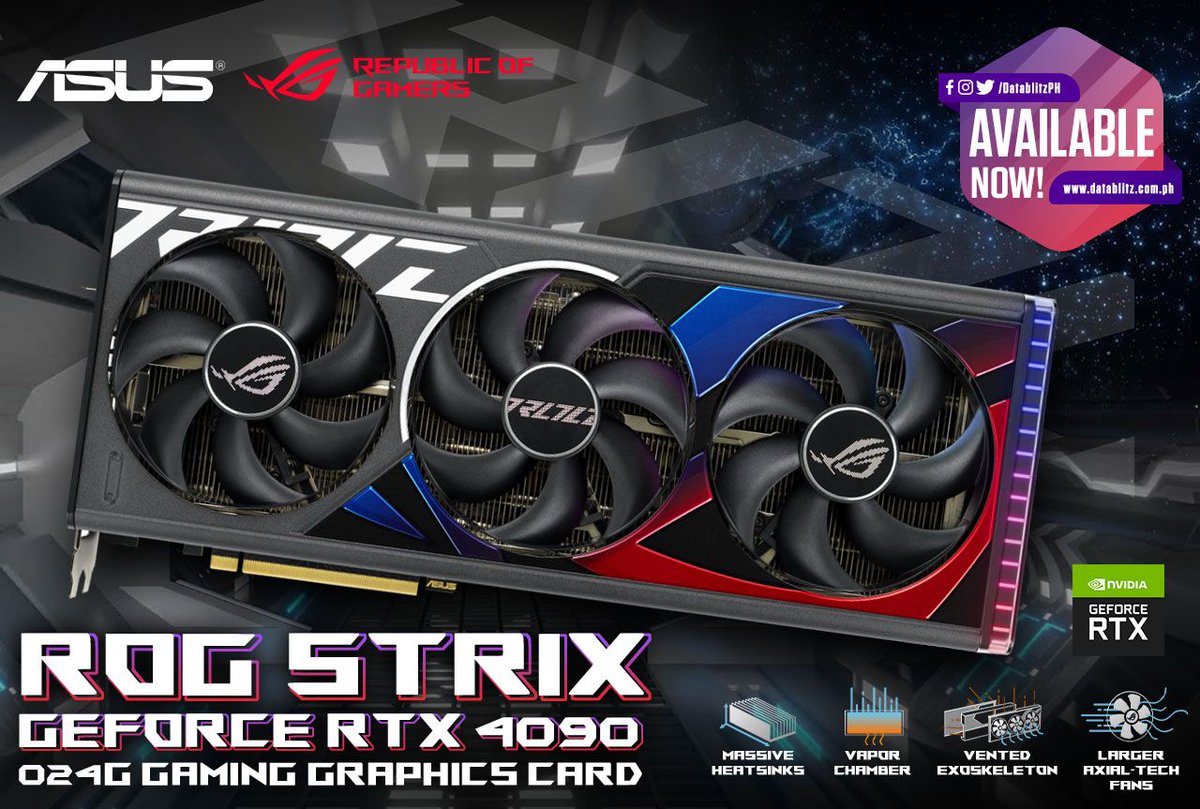 DataBlitz on Twitter "FLOW TO VICTORY. Asus ROG Strix GeForce RTX 4090