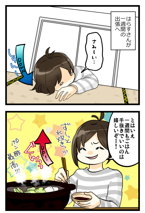 夫の出張、寂しいんだけど楽しみもあるのだ☺️ 