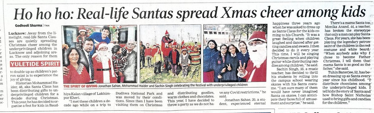 myvakil's tweet photo. Celebrating Christmas with lesser privileged children of our Village is a part of our persona. We love this festival which brings abundance . Real #SantaClaus.
#TimesofiIndia
#Toinews
#Jesus
#JesusChrist
#christmas2022
#MerryChristmasToAll
#MerryChristmas https://t.co/lP4swctzW2