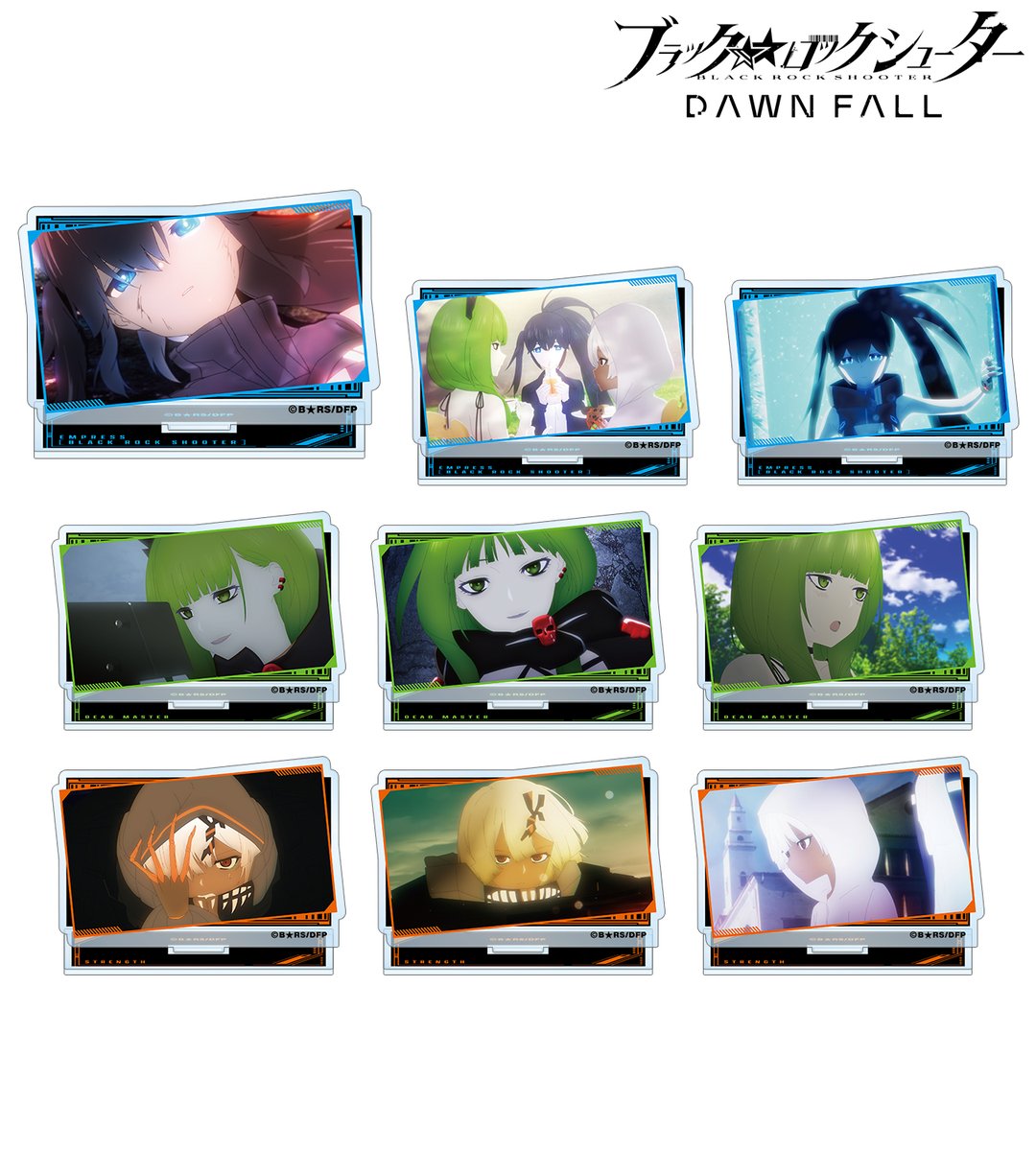 AMNIBUS's tweet photo. 【締切間近】TVアニメ「ブラック★★ロックシューター DAWN FALL」より「トレーディング場面写アクリルスタンド」「トレーディング場面写スクエア缶バッジ」などのご予約は2月20日まで！この機会にぜひご予約ください！
https://t.co/srncEmQ7AZ #ブラックロックシューター #BRS #BRSDF https://t.co/rIecfwj0gp