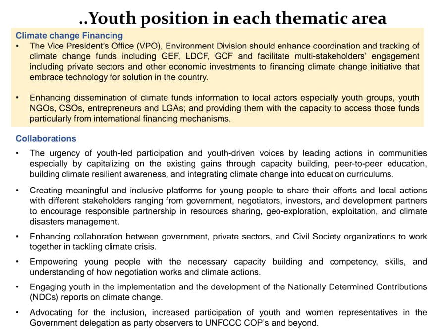 #SautiyavijanaCOP27 Key take aways! Empowering young people with the necessary capacity building and competency, skills, and understanding of how negotiation works &climate actions. #PostCOP27 

@IrlEmbTanzania @UNFCCC @CloudsMediaLive @MwananchiNews @vpo_tanzania @SuluhuSamia