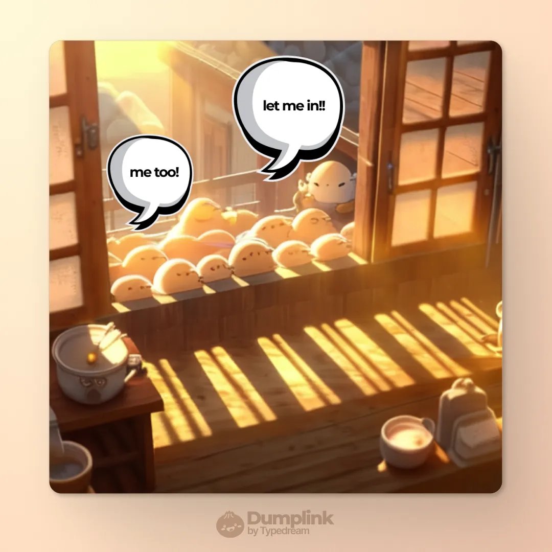 dumplinkHQ's tweet photo. The wait is over - we’re finally ready to onboard you! 🎉
A chance to experience Dumplink: A video link-in-bio that’s “you”, not just a list of buttons ✨

How to:
1. Tag a friend &amp; @dumplinkHQ to get bumped up 🚀
2. Reserve your unique URL by going to https://t.co/6ttwxmcnPo… https://t.co/5SZUVrfUkV
