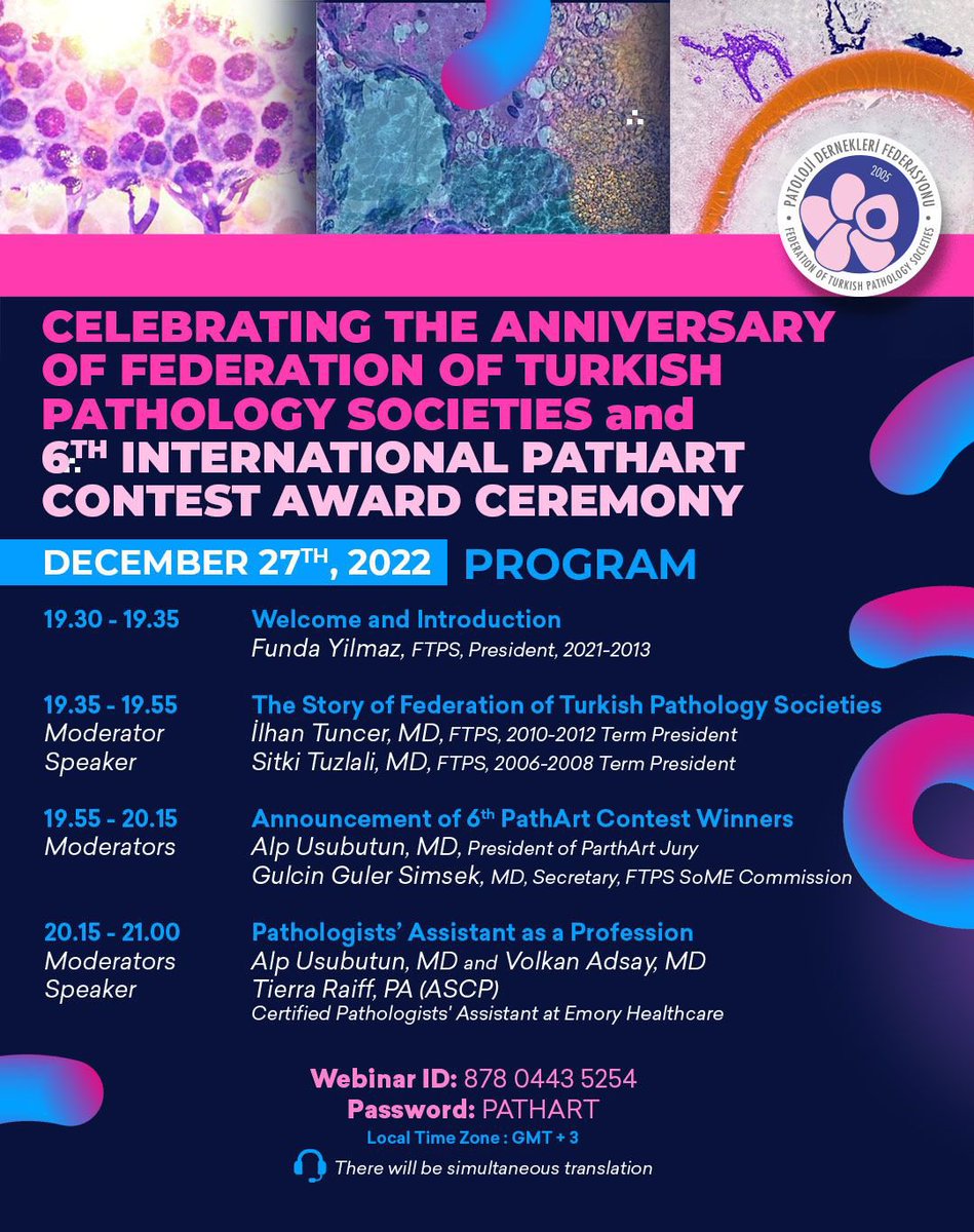 Turkish J Pathology (@turkjpath) on Twitter photo Happy Holidays! 🌈🎄💫
Dont forget to join our webinar on Dec 27th! #pathart #pathologistsassistant #pathologists
<a href="/TurkJPath/">Turkish J Pathology</a> <a href="/PatoDernFed/">Patoloji Dern Fed</a> <a href="/Pathologists/">CAPathologists</a> <a href="/ESP_Pathology/">European Society of Pathology (ESP)</a> <a href="/TPTDER/">Tıbbi Patoloji Teknikerleri Derneği</a> <a href="/pathologistmag/">The Pathologist</a> <a href="/dreylulgun/">Eylül Gün, MD FRCPath</a> <a href="/Usubutun/">Alp Usubutun</a> <a href="/VolkanAdsay/">Volkan Adsay</a> <a href="/DrSultanClskn/">Sultan Çalışkan, MD</a> Happy Holidays! 🌈🎄💫
Dont forget to join our webinar on Dec 27th! #pathart #pathologistsassistant #pathologists
<a href="/TurkJPath/">Turkish J Pathology</a> <a href="/PatoDernFed/">Patoloji Dern Fed</a> <a href="/Pathologists/">CAPathologists</a> <a href="/ESP_Pathology/">European Society of Pathology (ESP)</a> <a href="/TPTDER/">Tıbbi Patoloji Teknikerleri Derneği</a> <a href="/pathologistmag/">The Pathologist</a> <a href="/dreylulgun/">Eylül Gün, MD FRCPath</a> <a href="/Usubutun/">Alp Usubutun</a> <a href="/VolkanAdsay/">Volkan Adsay</a> <a href="/DrSultanClskn/">Sultan Çalışkan, MD</a>