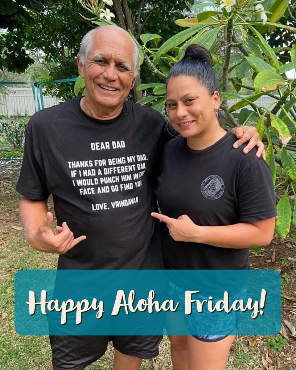 Happy Aloha Friday! Awesome t-shirt from my awesome daughter Vrindavan 😉 #haf #HappyAlohaFriday