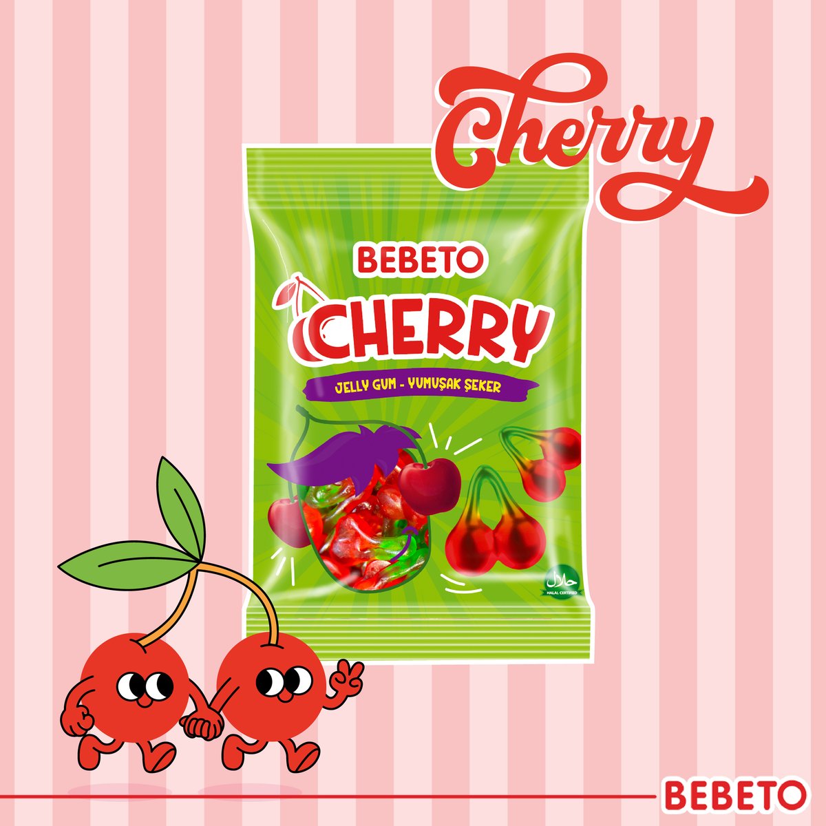 Eğlencenin zirvesine ulaşmak için Bebeto!

#Bebeto #YumuşakŞeker #EğlenceyiBaşlat #Cherry
