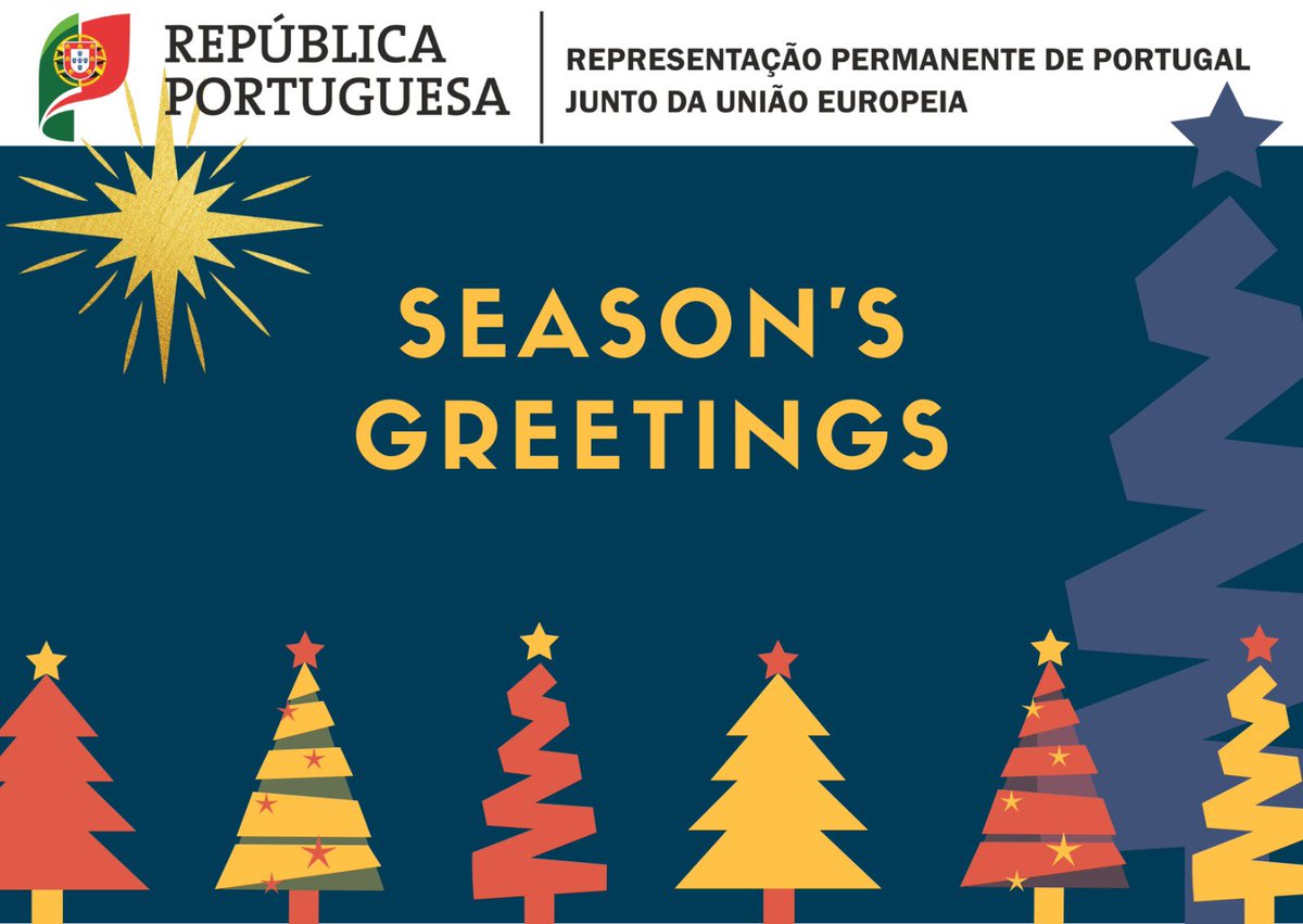 The Permanent Representation of Portugal 🇵🇹 to the EU 🇪🇺 wishes everyone a happy festive season. #PortugalintheEU