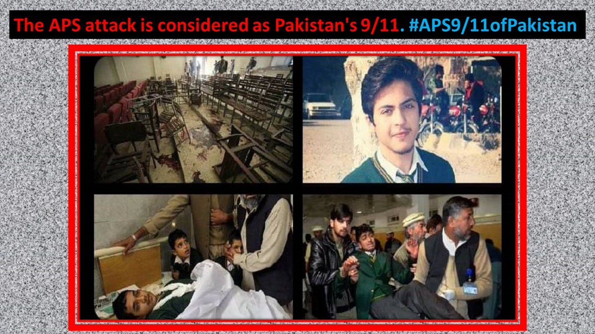WaqasRathore007's tweet photo. The APS attack is considered as Pakistan's 9/11.
#APS9/11ofPakistan
#RAWdidAPSattack https://t.co/qaeGZXdHEG