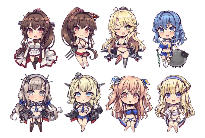 【冬コミ情報】新作グッズ2はSD軽巡洋艦アクリルキーホルダーです!納期の都合で普段より種類少なめですがその分こだわりの仕上げにしました!過去作も当日持ち込む予定です(70mm×70mm:各500円) 