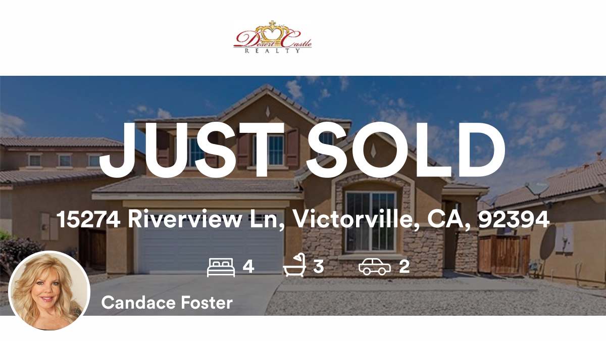 DesertCastleR's tweet photo. 🛌 4 🛀 3 🚘 2
📍 15274 Riverview Ln, Victorville, CA, 92394

My latest sale on RateMyAgent.
CA BRE 00864559
https://t.co/kLg57LlHnP

...
#ratemyagent #realestate #Desert_Castle_Realty https://t.co/3QBIaJ9AOH