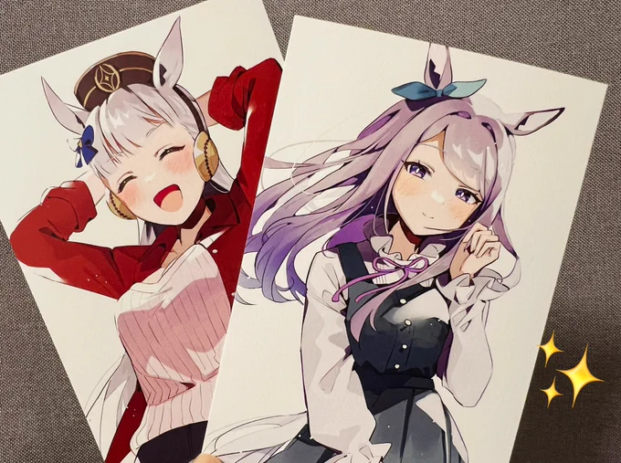 冬コミ新刊セットのポストカードが届きました程よく小さいサイズ、綺麗な発色、良い紙質…!!とっても良い感じです 