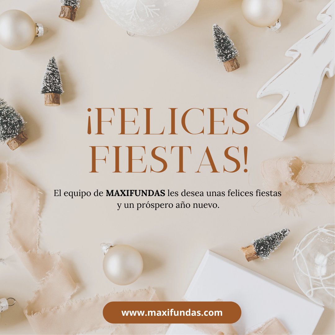Maxifundas's tweet photo. Desde el equipo de 𝗠𝗔𝗫𝗜𝗙𝗨𝗡𝗗𝗔𝗦, les deseamos una muy FELIZ NAVIDAD🎄 y un próspero año 2023.

𝗠𝘂𝗰𝗵𝗮𝘀 𝗴𝗿𝗮𝗰𝗶𝗮𝘀 𝗽𝗼𝗿 𝗰𝗼𝗻𝗳í𝗮𝗿 𝗲𝗻 𝗻𝗼𝘀𝗼𝘁𝗿𝗼𝘀. 

¡Nos vemos el año que viene!
___________

#feliznavidad #añonuevo #2023 https://t.co/iQcTJTdnmO