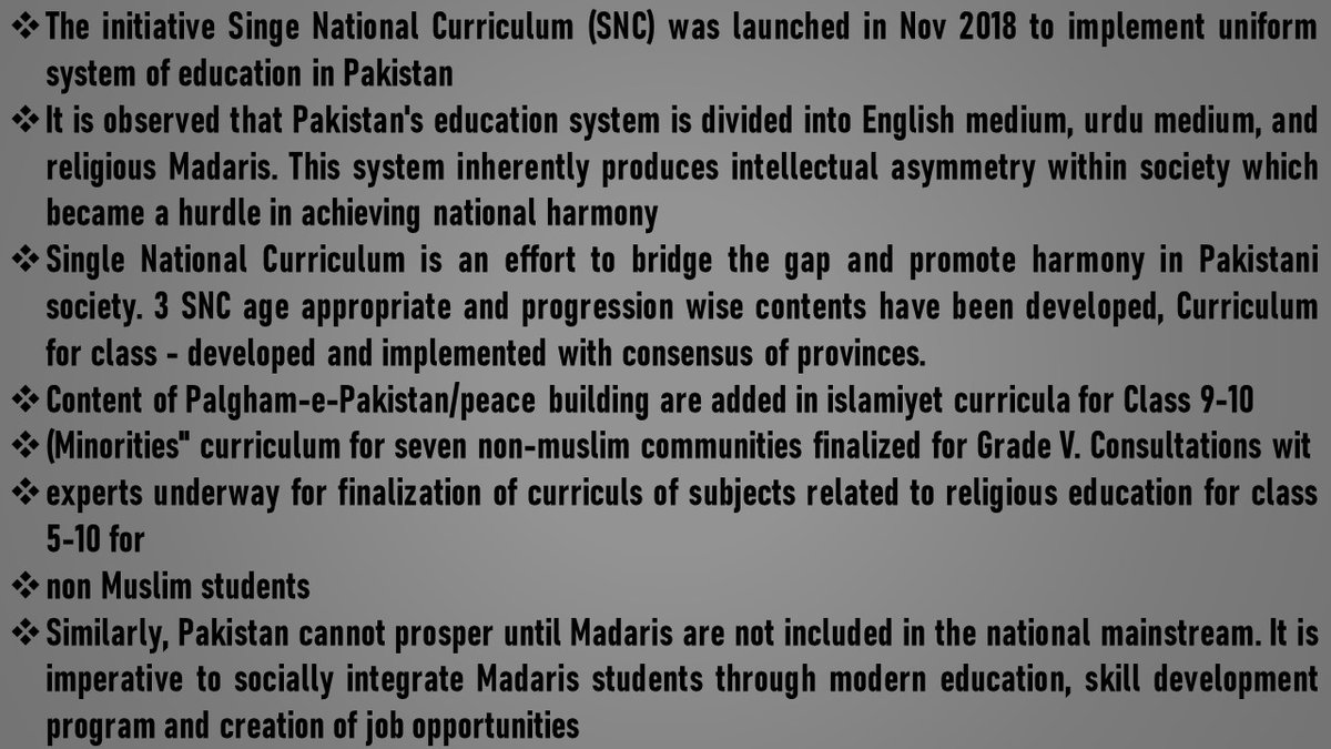 EshaaEman's tweet photo. The initiative Singe National Curriculum (SNC) was launched in Nov 2018 to implement uniform system of education in Pakistan
#OneCountryOneNation
#ModernPakistanTolerantPakistan https://t.co/C4EcVX8byc