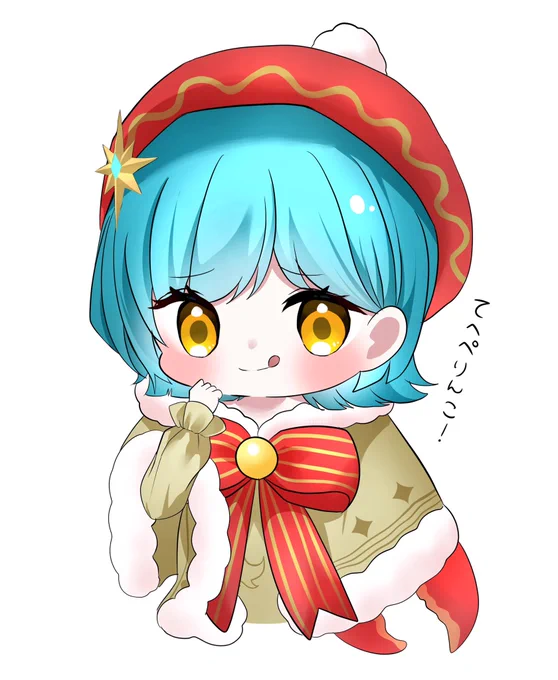 てへぺりんこぶんちゃん#ヘブバンファンアート #hvbnFA #ヘブバンクリスマス #ヘブバン 