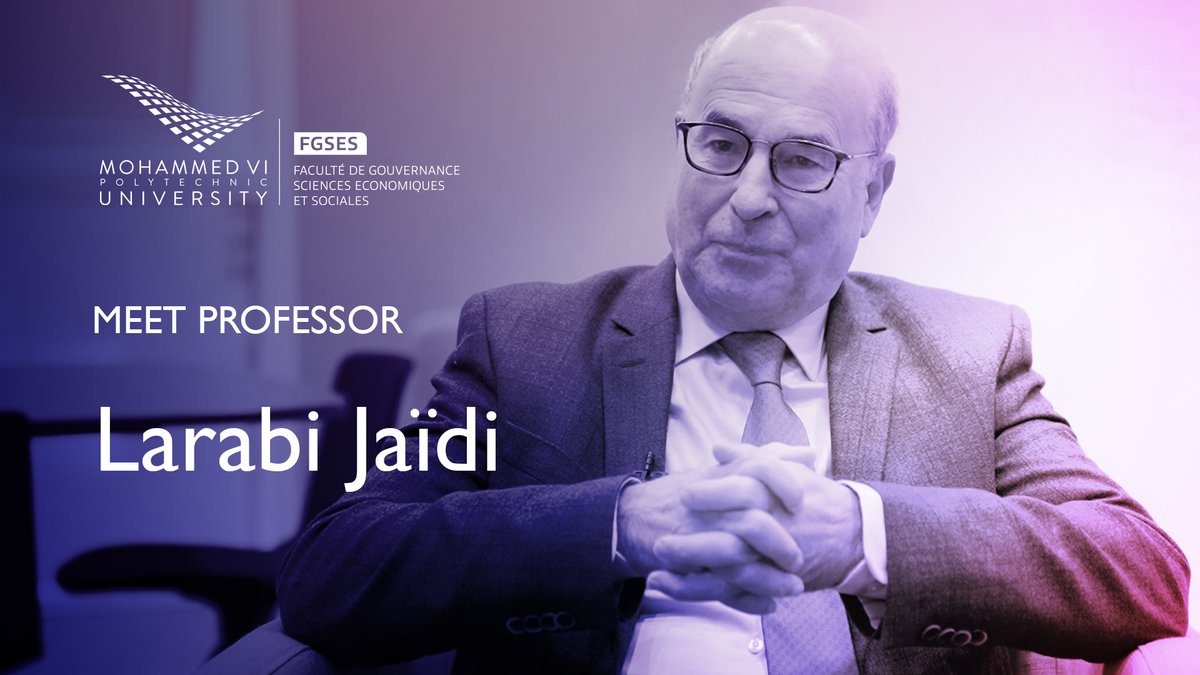 FGSES_UM6P's tweet photo. Interview avec notre professeur d'économie, Larabi Jaïdi, dans le cadre de la série hebdomadaire ''Meet Our Faculty''.
Interview: https://t.co/82GkizNgai

#UM6P #FGSES #Ourfaculty #meetourprofessors https://t.co/AWvcXwmWBT