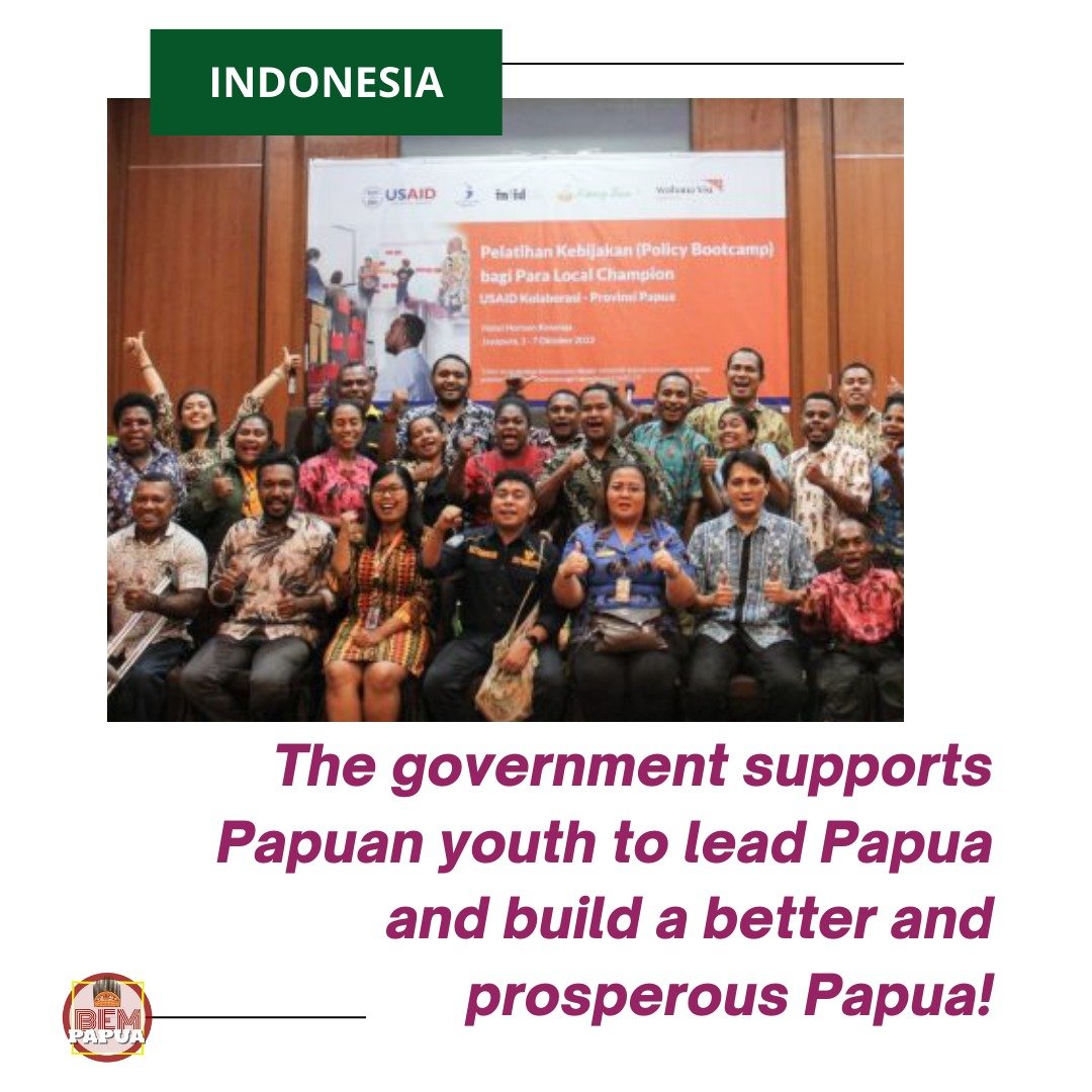 Daniel_Wandik's tweet photo. The government supports Papuan youth to lead Papua and build a better and prosperous Papua!

#westpapua #westpapuan #westpapuankri #PapuaIndonesia #indonesia #PapuanLivesMatter #Papuansphoto #PapuaAdalahKita #papua https://t.co/3b0zgcTRow
