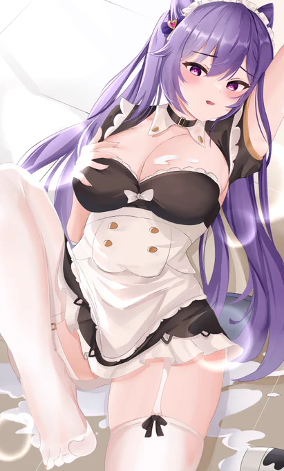メイド服刻晴#原神 #GenshinImpact#keqing 