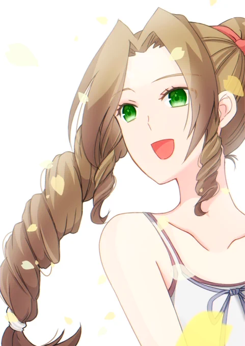 エアリス  CCクリア記念に描きました!  #イラスト
