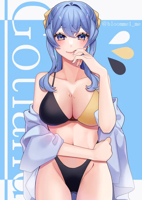 #今年も残りわずかなので今年一番伸びた絵を貼る 水着ゴトちゃん 