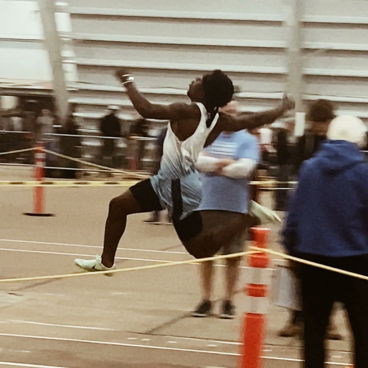 Senior Momo Peters won the Long Jump Thursday with a jump of 22 feet 2 inches.  His jump not only qualifies him for the Meet of Champs but also ranks him 3rd in PA, 18th Nationally and 4th All Time in School History. <a href="/FJAthletics/">Father Judge Athletics</a>