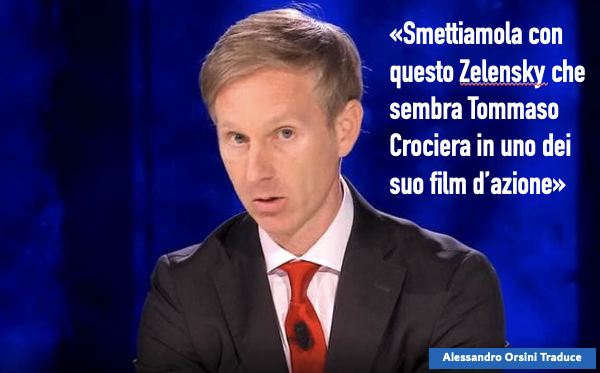 Smettiamola con questo Zelensky che sembra Tommaso Crociera in uno dei suo film d’azione
#OrsiniTraduceCose #Orsini