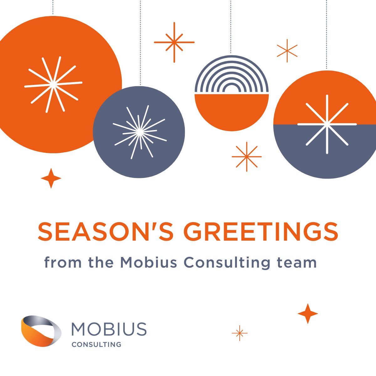 mobius_group's tweet photo. From our team to yours, we wish you a well-deserved holiday break,  special time with your loved ones, and a wonderful festive season. 

We look forward to connecting again in 2023.

#MobiusConsulting
#FestiveSeason
#SeasonsGreetings https://t.co/98yPYRhk1S