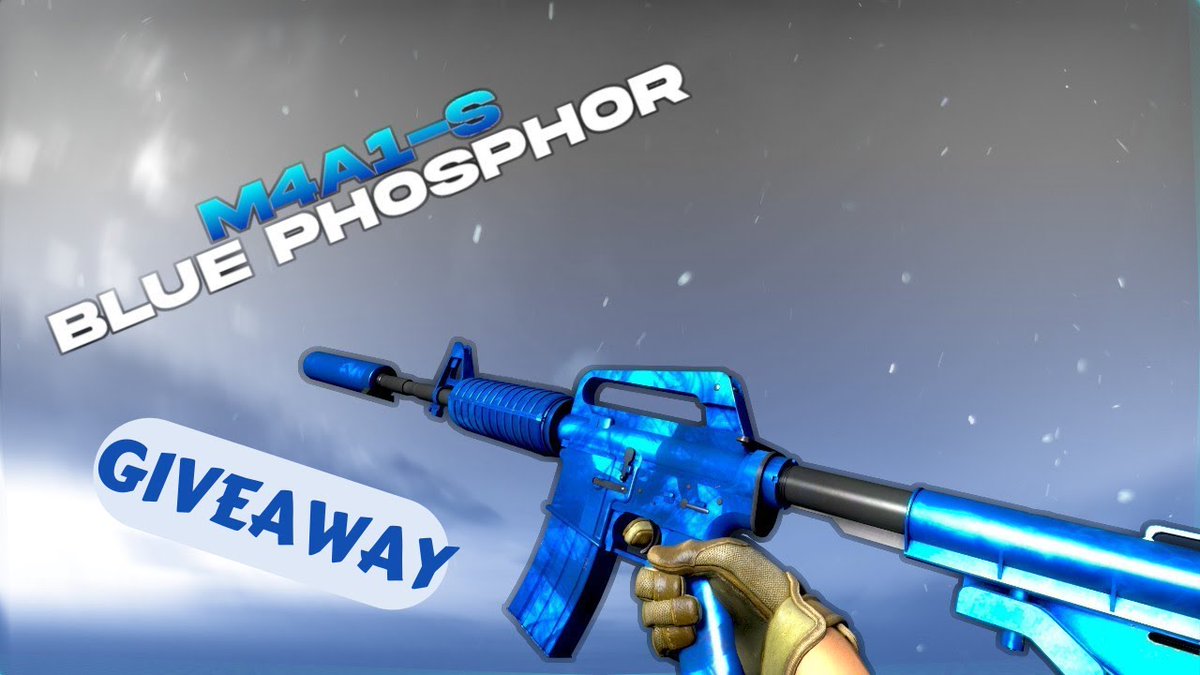 !!!GIVEAWAY!!!!
The prize is M4A1-s | Blue Phosphor FN 🔥 

How to participate:
✅ Follow <a href="/nawbeyyy/">Linus Norin</a>
✅ Tag 2 friends
✅ Retweet this tweet

The giveaway ends at the 30th of December 2022. ⏰
- Winner will be announced on Twitter.