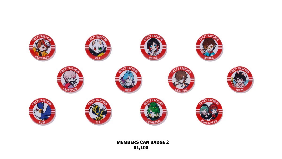 CR crazy raccoon 缶バッジ Crazy Raccoon on X: 