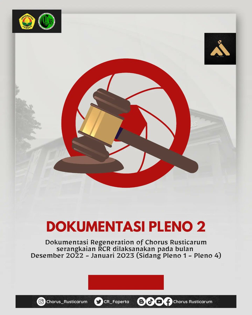 cr_faperta's tweet photo. [Rabu, 21 Desember 2022] Telah dilaksanakan Sidang Pleno 2 Laporan Pertanggungjawaban Pengurus.

"Selamat kepada para pengurus yang telah usai mengemban tugas selama satu periode kepengurusan 2022"

Yuk check dokumentasinya! https://t.co/UIJUOeABFD