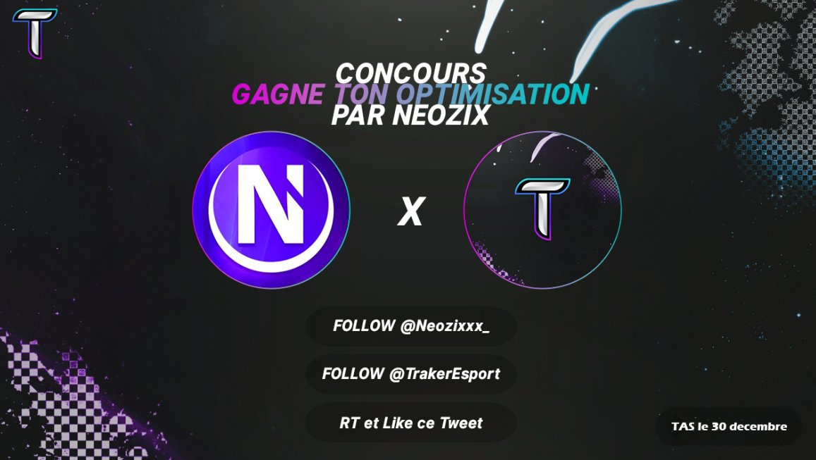 TrakerEsport's tweet image. Noël avant l’heure chez Traker  ! 🎄

Tente de gagner ton optimisation : 

Follow @Neozixxx_  &amp;amp; @TrakerEsport 👥 
RT 🔄 et Like ❤️ 
Croise les doigts 🤞

#WeAreTraker