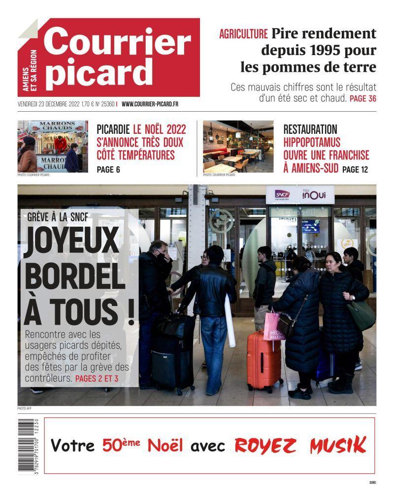 CourrierPicard's tweet photo. Bonjour à toutes et tous ! Nos éditions du 23 décembre sont accessibles ici ➡️https://t.co/W9ubJEY2co Bonne journée ! ❄️ https://t.co/JHJasG4AJB