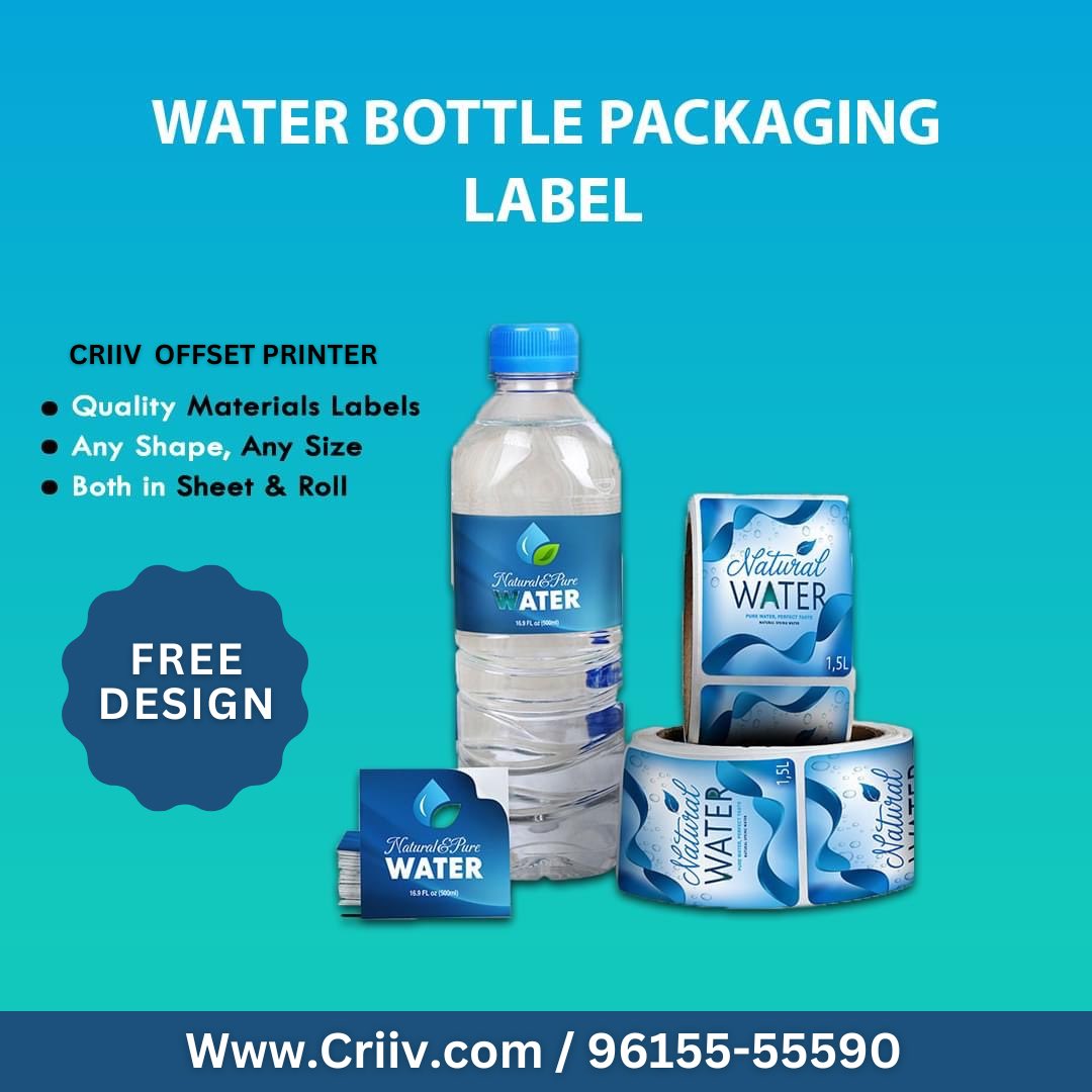 criiv_india's tweet photo. Water bottle packaging labels printing.
.
.
For more details visit our website https://t.co/rYRD567NpE or call us 096155 55590
.
.
#vinyllabel #vinylsticker #glossylabel #plasticlabel #labelmanufacture #labelmaker #mattesticker #customprinting #labelservice #adhesivelabel https://t.co/QbwQ4iqgI2