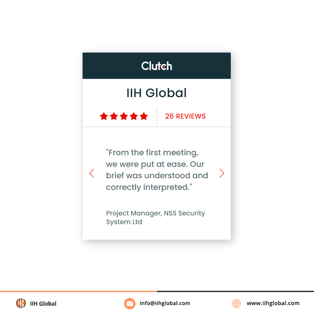 IIH_Global's tweet photo. These insightful feedbacks help us compile reliable value for clients who are delighted with our custom solutions!
.
.
.
#HappyClients #ClientFeedback #Feedback #ClientReview #ClutchReview #SoftwareCompany #Dedicated #IntelligentITHub https://t.co/YCb0R90iUt
