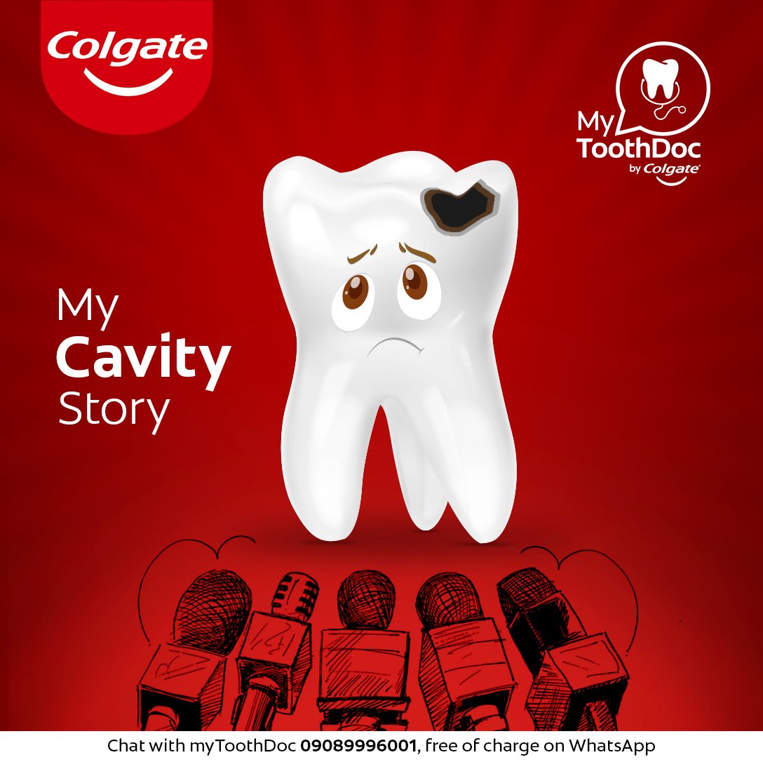 MyToothdoc_ng's tweet photo. Statistically, one in four adults between the ages of 20 and 64 have at least one cavity. We know cavities can be very painful and we would like to know how you’ve dealt with them. We’ll be reposting.

#ColgateNigeria
#MyToothDoc https://t.co/iTOrhb8SXf