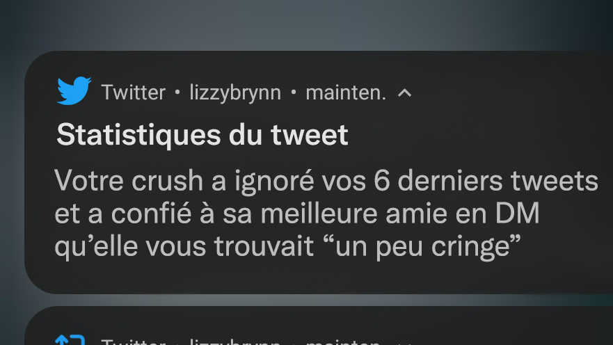 lizzybrynn's tweet photo. Chaud la nouvelle mise à jour Twitter ?? https://t.co/al81vkYp40