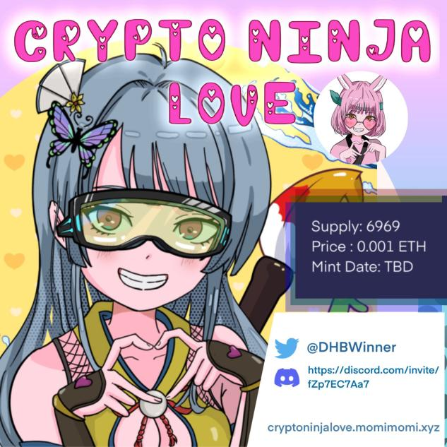 HoneyRatDAO's tweet photo. Crypto Ninja Love OA Allow List 
🎉［CNL AL like］ 5 spot

1⃣ Follow:
@HoneyRatDAO
 
@DHBWinner
 
@0xHodoo 
 
2⃣ RT &amp; ❤️ &amp; Tag frens

3⃣ Join Discord： https://t.co/XD71PT4Jna 

More Airdrop 👇
https://t.co/x03pHeRZGX

⏳ 48hr 
#giveaway #CNL #nft https://t.co/CrzL0BO9q7