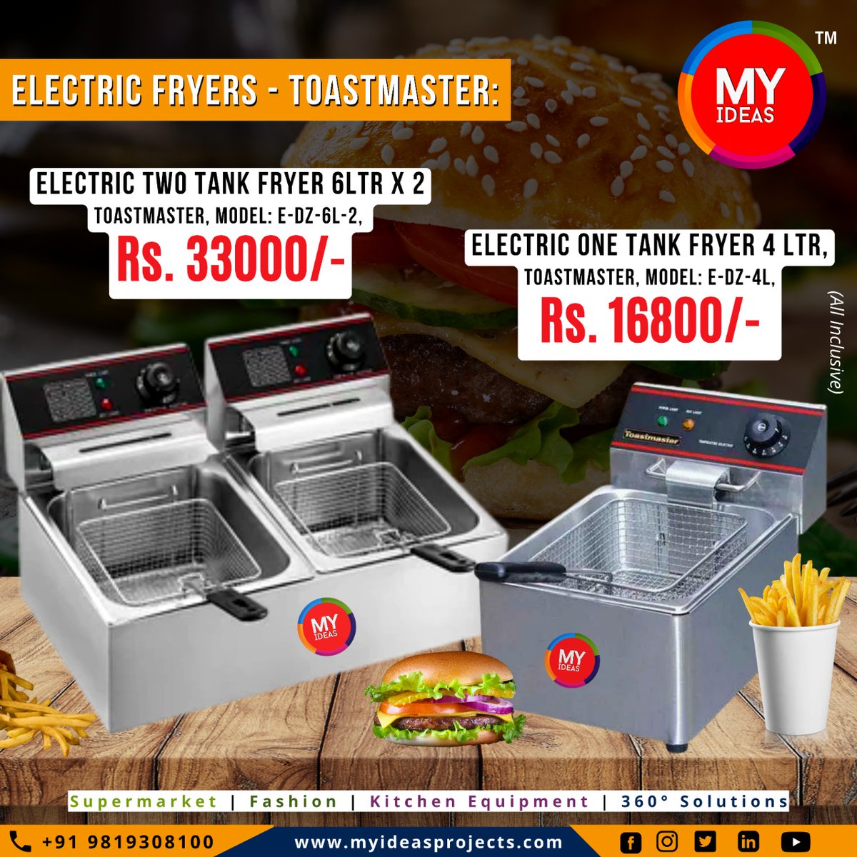 jay_myideas's tweet photo. CONVEYOR PIZZA OVEN, ELCTRIC PIZZA OVEN, ELECTRIC FRYERS and Chiller WAFFLE MACHINES.
Features:
*High performance
*Longer working life
*Easy to use
*Low maintenance
*Affordable prices
#Myideas #myideasprojects #myideasventures #supermarket #rotaryoven #pizzaoven #rotarybakery https://t.co/UzK4zjf6oA