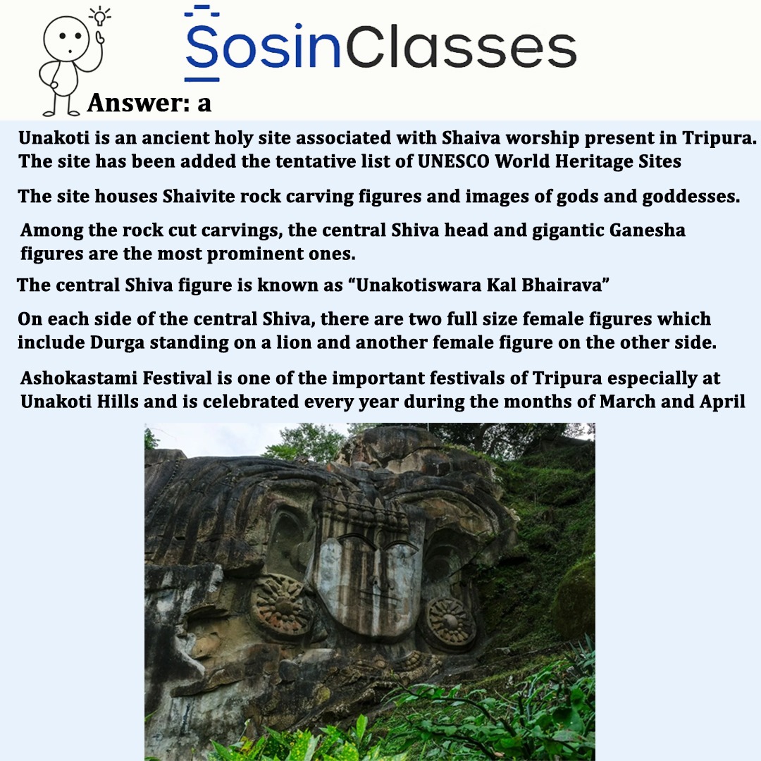 SosinIASAcademy's tweet photo. Swipe right 👉 for the Answer and explanation
For daily GS practice questions, do follow @Sosinclasses

#IASCoaching #IAS #UPSC #IASMotivation #IASAspirant #IASPreparation #UPSCIAS #IASAcademy #UPSCGuide #UPSCExam #IASAcademyinHyderabad #UPSCOnline #CurrentAffairs #SosinClasses https://t.co/NtfWYwy01g