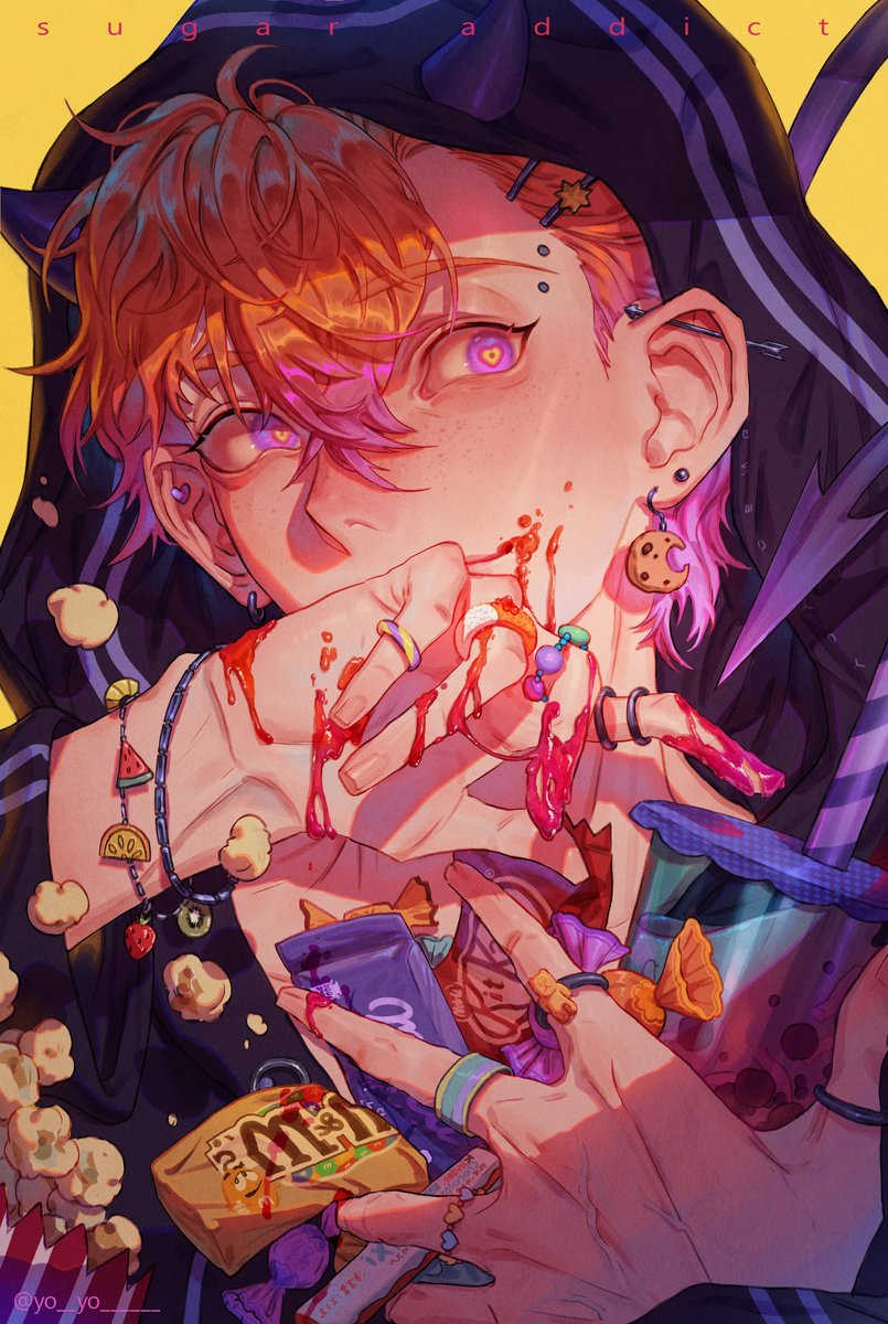 Yo__yo______'s tweet image. Sugar Addict 
#ArtistOnTwitter #digitalpainting