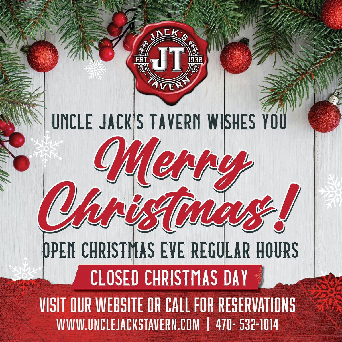 UJTavern's tweet photo. It's The Most 🎄 Wonderful Time Of The Year! https://t.co/jarM1P6Wu3
