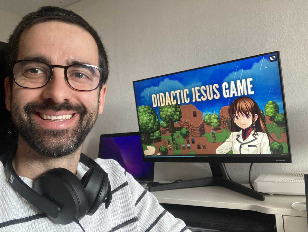 catcristiana's tweet photo. Voleu conèixer #Jesús d’una forma diferent, divertida i familiar? Joan Sabé @games_bible ens convida a fer-ho jugant amb el videojoc que ha creat: "Didactic Jesus Game", una bona eina per a #professors, #famílies i #catequistes #biblegames #bibleverse

➡️https://t.co/SaO4uVn4LZ https://t.co/GsyQMReeh0