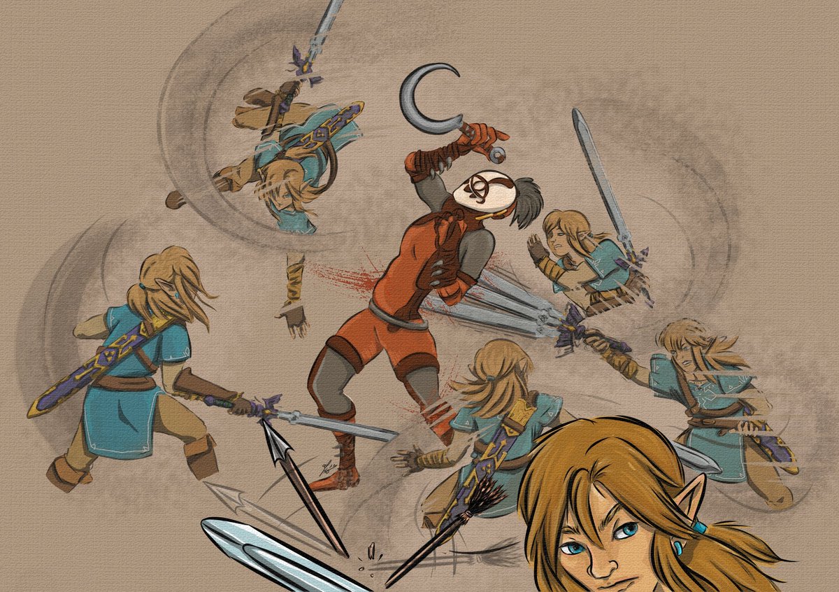 My spot art for <a href="/JoRZine/">Journey of Remembrance Zine</a>! The flurry rush scene is  for a piece written by ooopo123 💚💚