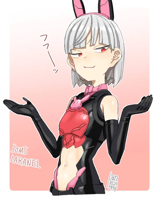 筆暖めの息抜き落書きメスガキプラモ(元々のキャラはこういうキャラではありません) 