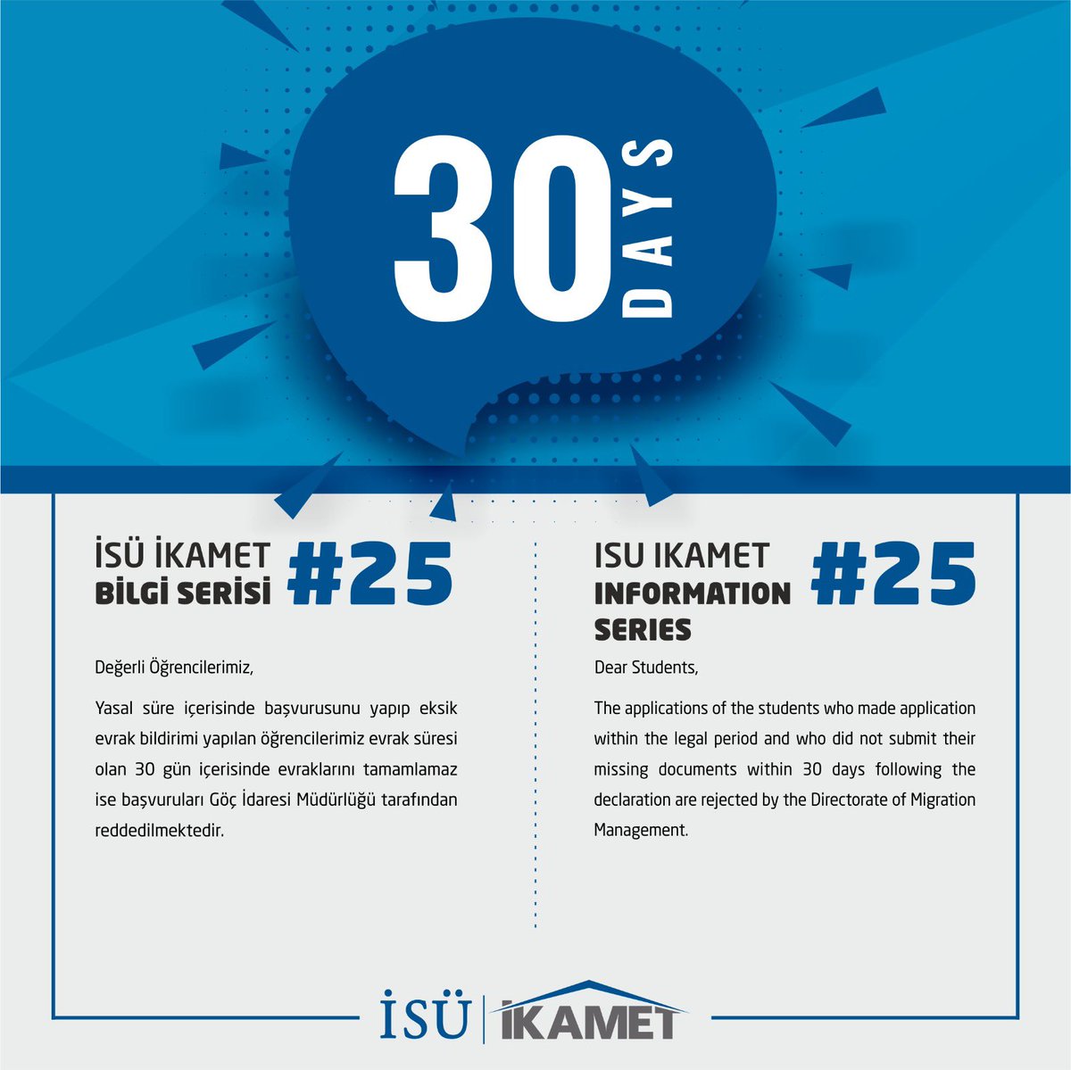 isuikamet's tweet photo. İkamet izni hakkında bilmemiz gereken tüm detaylar için #İsüİkametBilgiSerisi’ni takipte kalın! 👩🏼‍💻👨🏻‍💻📮
.

For all the information regarding residence permit, follow #İsuIkametInformationSeries! 👩🏼‍💻👨🏻‍💻📮 #residence #residencepermit #ikamet #istinyeüniversitesi #istinyeuniversity https://t.co/zdeayx3hxU