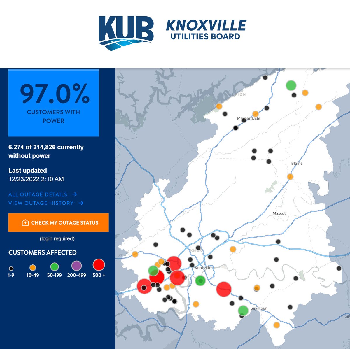 Knoxville Utilities Board on Twitter "KUB crews are currently working