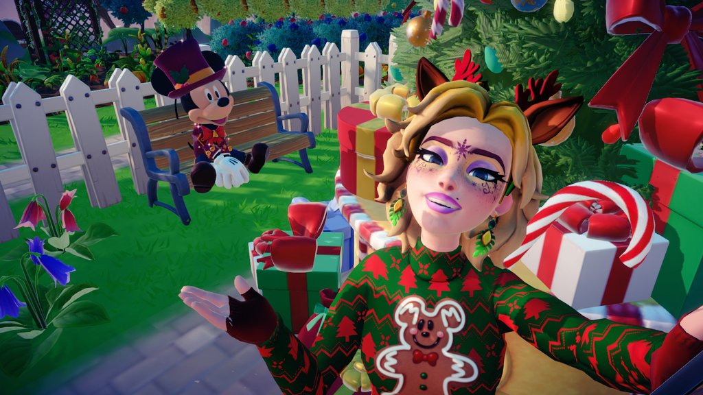 ShireecePlanner's tweet photo. @DisneyDLV I'm celebrating with my #DisneyDreamlightValley friends, giving presents and decorating the valley! Love and lights for everyone ❤️🎄 https://t.co/HbanPfCgXc