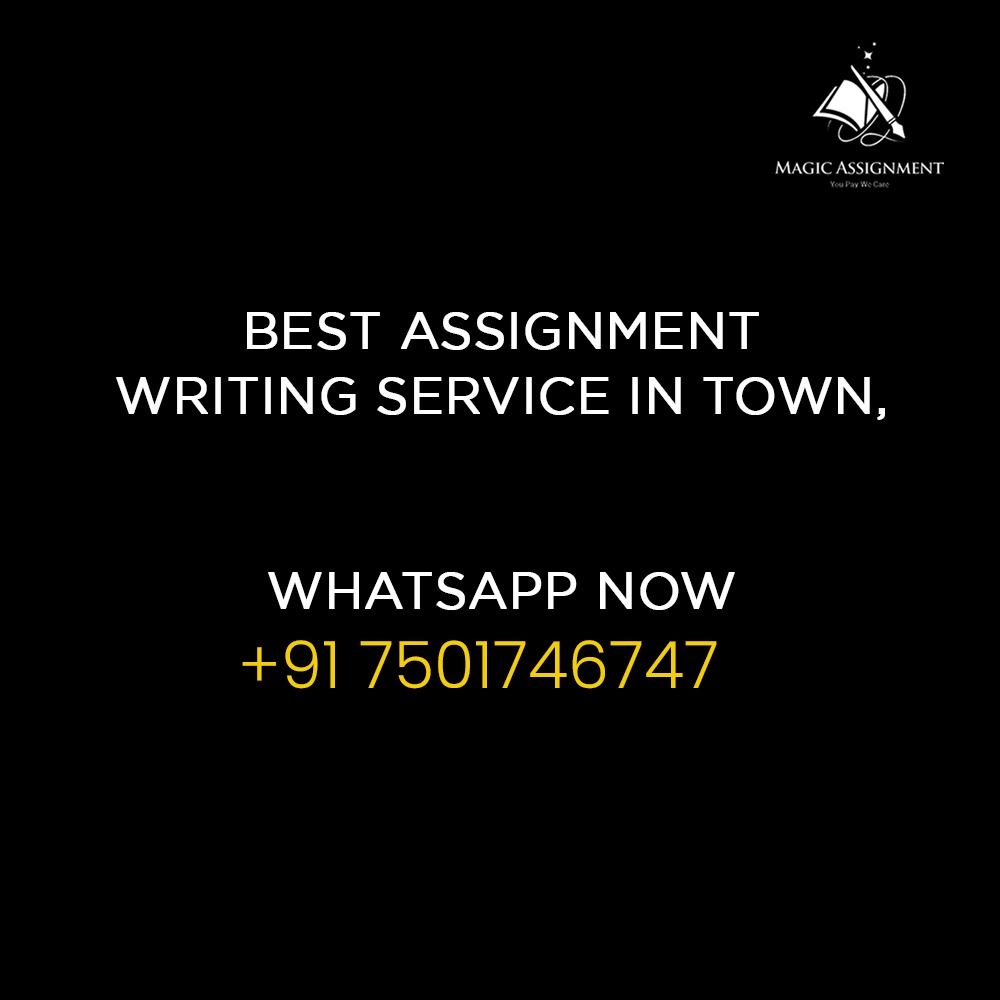 MagicAssignment's tweet image. My Assignment Services
Stands with YOU! Get your assignments completed at
Lower prices.
DM or Whatsapp: (+91) 7501746747
#assignmentsucks #magicassignment #assignmentguide #assignmentmagic #MA #magicment
