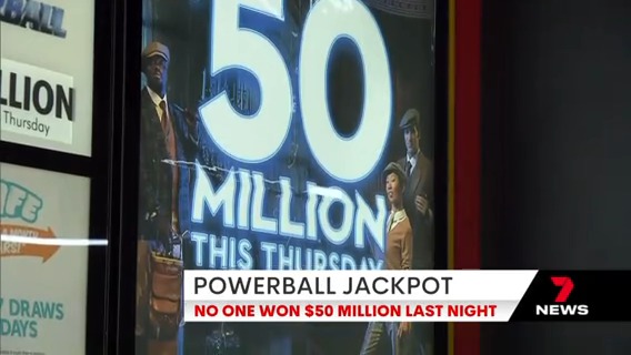 Sadly no one's heading into Christmas an instant $50 million richer, after last night's Powerball. There were no division one winners. Powerball is jackpotting to $100 million next week. https://t.co/5zYfOfohG3 #7NEWS https://t.co/WFF2gm5v54